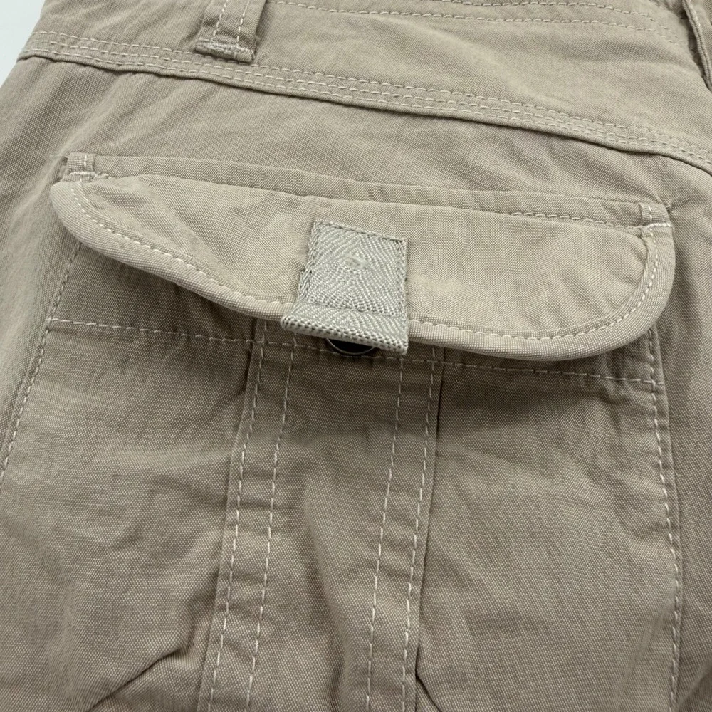 KUHL Cargo Hiking Pants Womens 8 Long Khaki Utility Tan Roll Up Stretch Outdoor